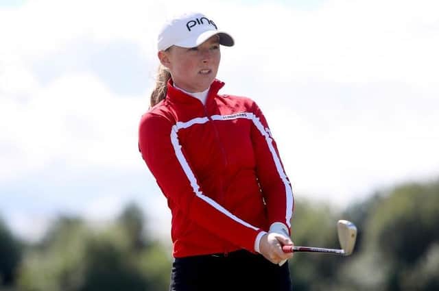 Louise Duncan, pictured during the AIG Women's Open at Muirfield in August, is through to the final of the LET Q-School at La Manga in Spain. Picture: Charlie Crowhurst/Getty Images.
