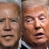 Donald Trump and Joe Biden are neck and neck with the election race threatening to carry on for days (Getty Images)