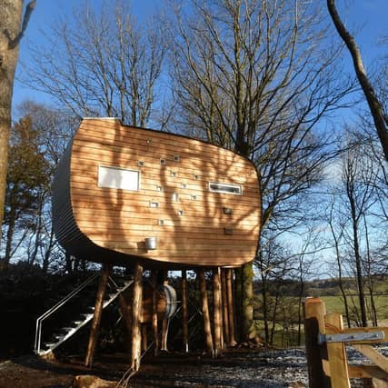 Live among the branches at the Brockloch treehouse in a stunning setting near Castle Douglas in Kirkcudbrightshere
