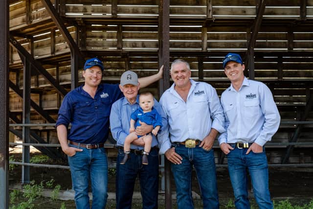 The Mackenzie family from Australia who have bought rights to the Rawburn herd's genetics (pic: Mackenzie family)