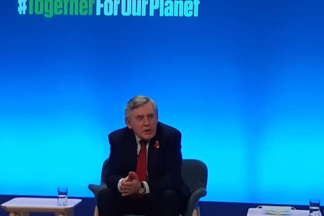 Gordon Brown told the COP26 health discussion: "We do not want Glasgow to be like Copenhagen in 2009, fail."