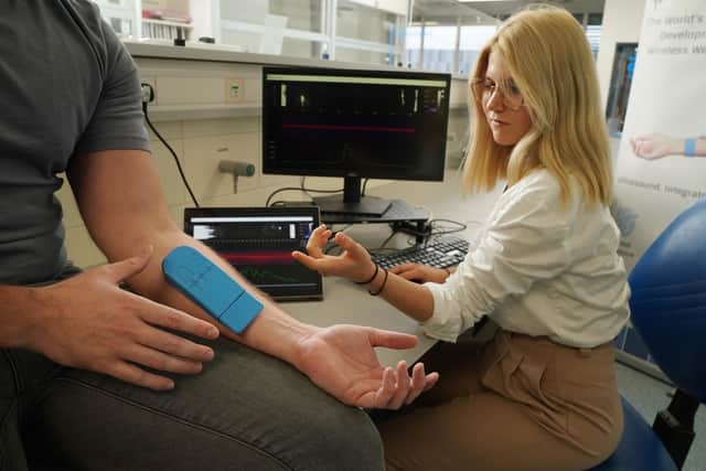 Scottish startup Novosound announced a world first patent for its wearable ultrasound technology this week (Picture: Stewart Attwood)