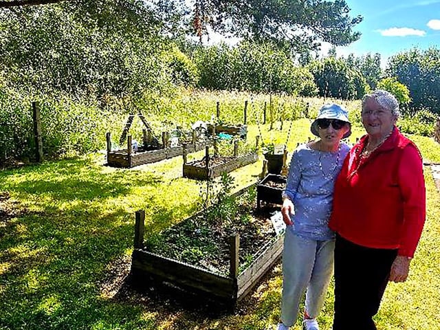 Residents at HC-One Scotland’s Redmill Care Home gardening