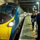 An Avanti West Coast Pendolino train arriving at Glasgow Central