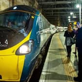 An Avanti West Coast Pendolino train arriving at Glasgow Central