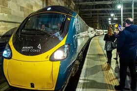 An Avanti West Coast Pendolino train arriving at Glasgow Central