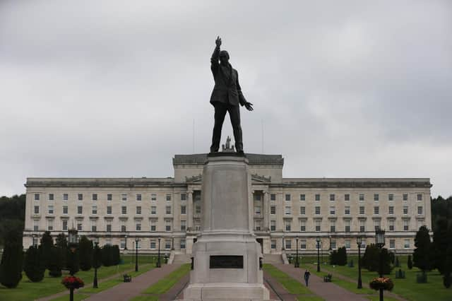 Edward Carson's statue in the grounds of the Stormont parliament in Northern Ireland (Picture: Niall Carson/PA Wire)