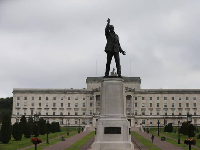 Edward Carson's statue in the grounds of the Stormont parliament in Northern Ireland (Picture: Niall Carson/PA Wire)