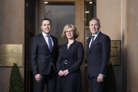 Chris Friel (director), Lynn Hood (CEO),and Phil Friel (director) of Scottish Dental Care Group.