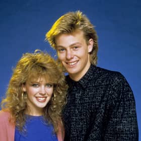Kylie Minogue and Jason Donavan had the odd bad hair day on Neighbours but their TV wedding had 20 million Poms agog (Picture: Fremantle Media/Shutterstock)