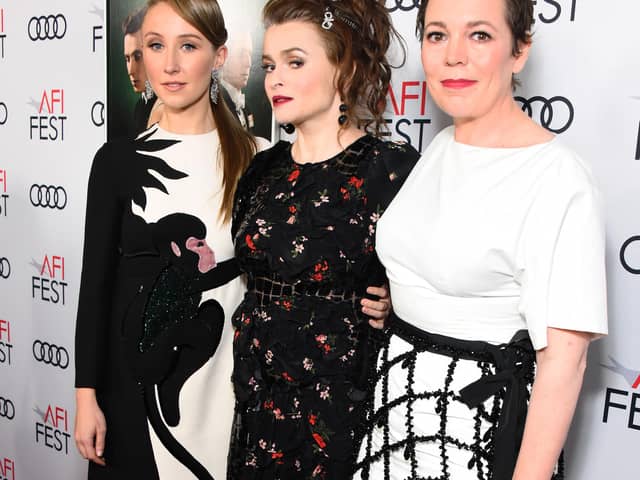 What a pity the BBC didn't get Erin Doherty, Helena Bonham Carter and Olivia Colman to make The Crown for them? But maybe the youth-obsessed Corporation wouldn't make the show today (Picture: Araya Diaz/Getty Images for Netflix)