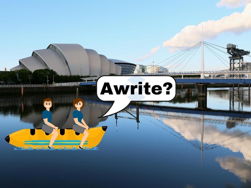A well-known Glaswegian phrase which essentially means "Do you think I'm stupid?"