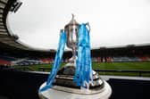 The Scottish Gas Scottish Cup trophy at Hampden Park. (Photo by Craig Williamson / SNS Group)