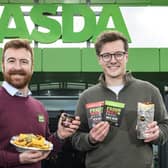 Asda Operations Manager David Nimmons with Robbie Moult founder of Fresh Mex. (Pic: Ian Georgeson)
