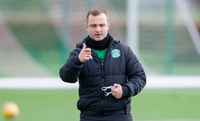 Hibs manager Shaun Maloney.