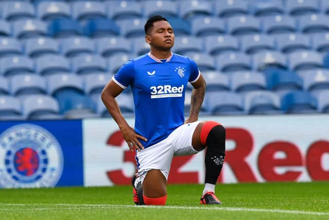 Rangers striker Alfredo Morelos. Picture: SNS
