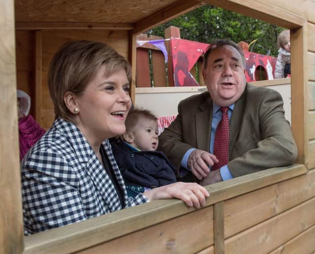 Happier times: Nicola Sturgeon and Alex Salmond in 2017 (Picture: Getty)