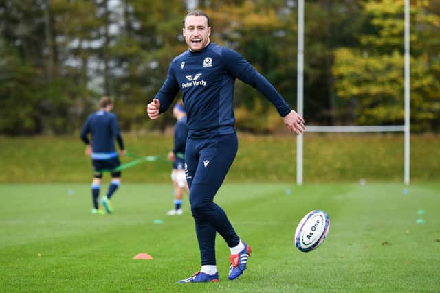 Stuart Hogg has been vocal in training. (Photo by Ross MacDonald / SNS Group)