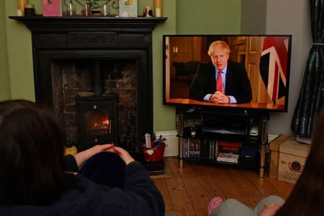 Boris Johnson ordered a three week lockdown of the country on Monday night advising against going to work unless it was absolutely necessary (Getty Images)