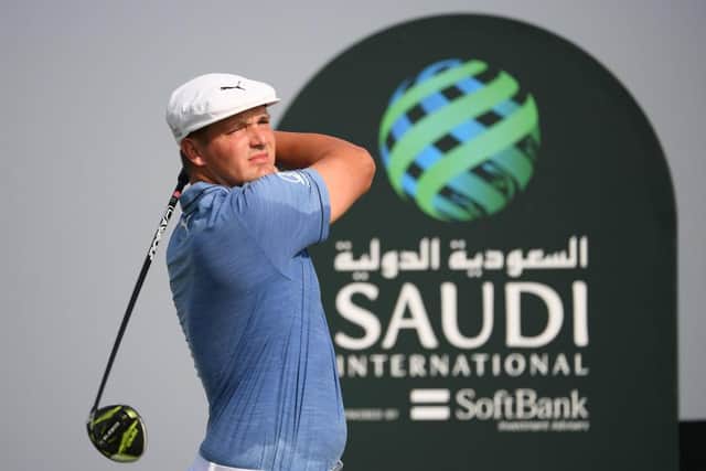 Bryson DeChambeau was speaking as he looked forward to a third appearance in the Saudi International at Royal Greens Golf and Country Club in King Abdullah Economic City. Picture: Ross Kinnaird/Getty Images.