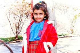 Dr Maya Shahsavari as a small child in Iran before her family became political refugees in the UK.