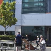 Shoppers returned to B&Q stores in Scotland during the summer following the initial lockdown as stores were classified as essential. Picture: Lisa Ferguson