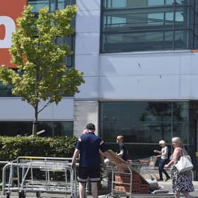 Shoppers returned to B&Q stores in Scotland during the summer following the initial lockdown as stores were classified as essential. Picture: Lisa Ferguson