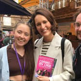 Hannah Follows and Adam Gregory, who have brought the show Coming Out Of My Cage (And I've Been Doing Just Find) to the festival, were among the artists and performers to meet Fringe Society president and Fleabag star Phoebe Waller-Bridge at the Pleasance Courtyard this weekend.