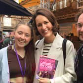 Hannah Follows and Adam Gregory, who have brought the show Coming Out Of My Cage (And I've Been Doing Just Find) to the festival, were among the artists and performers to meet Fringe Society president and Fleabag star Phoebe Waller-Bridge at the Pleasance Courtyard this weekend.