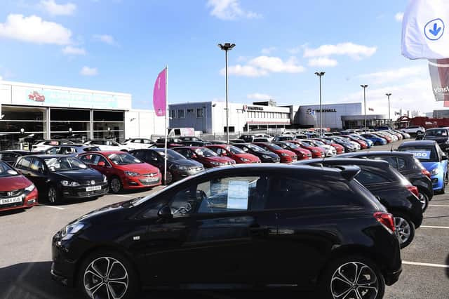 Trade body SMMT said the decline reflected uncertain economic confidence and dealerships in Wales and Scotland remaining closed for much of the month due to the coronavirus lockdown. Picture: Lisa Ferguson