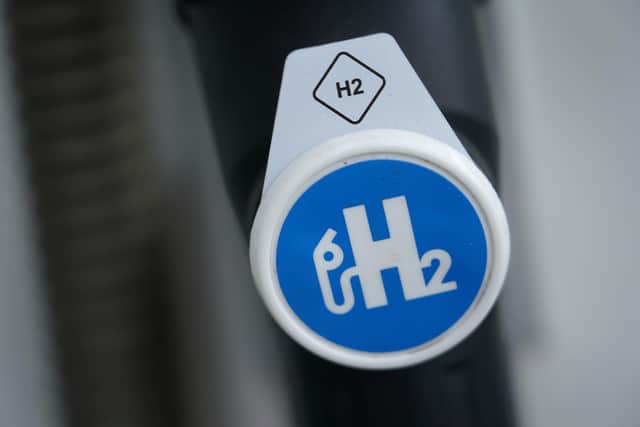 A hydrogen pumping station for hydrogen-powered cars in Berlin, Germany (Photo by Sean Gallup/Getty Images)