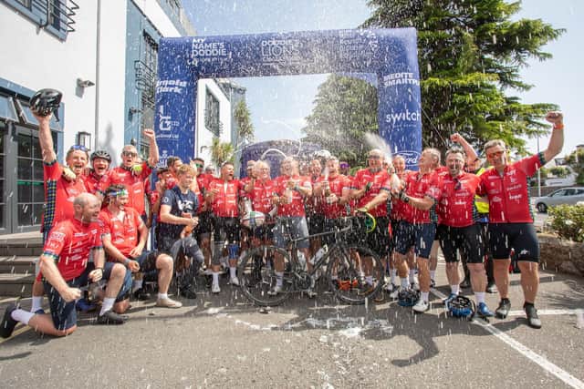 With 555 miles in the saddle, the commitment equates to a generous donation of 110 Napoli tubs.