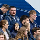 Scotland's Zander Fagerson looks dejected as he is shown a red card during the win over France.