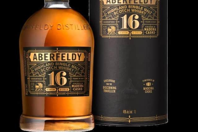 Aberfeldy Single Malt Scotch Whisky - 'The Golden Dram'.