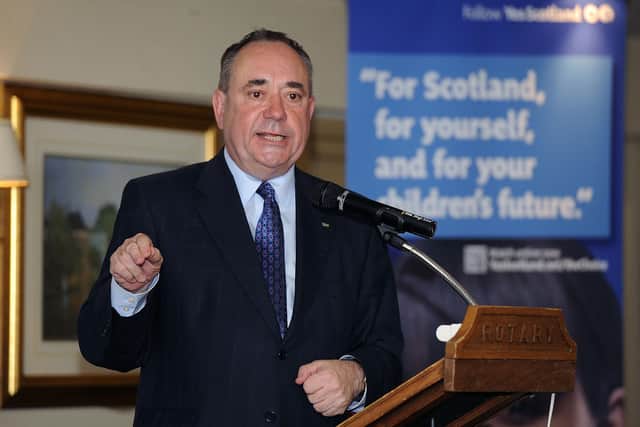 Former first minister Alex Salmond.