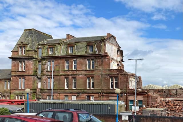 South Ayrshire Council said the demolition went ahead given the risk to public safety - but campaigners claimed more evidence was required to justify the decision. PIC: Contributed.