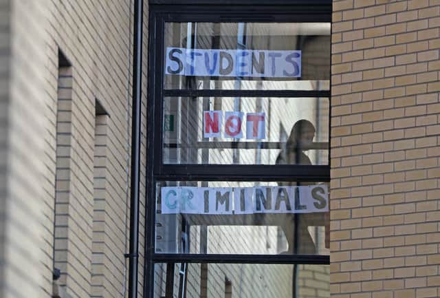 Students were told to stay at home and not socialise over the weekend