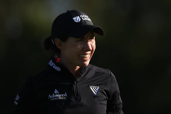 Carlota Ciganda of Spain pictured during the first round of the AIG Women's Open at Walton Heath in Tadworth. Picture: Oisin Keniry/R&A/R&A via Getty Images.