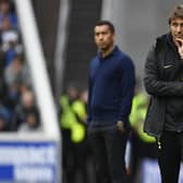 Tottenham manager Antonio Conte was back at Ibrox, where he won 4-0 with Juventus as a player in November 1995. (Photo by Rob Casey / SNS Group)