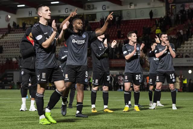 Ayr United lead the way in the Championship.  (Photo by Ross MacDonald / SNS Group)