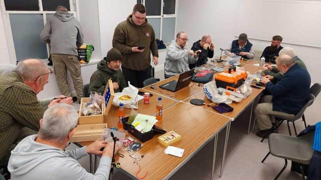 Anglers who attended the latest West Lothian fly tying event at Mid Calder. Picture by Nigel Duncan