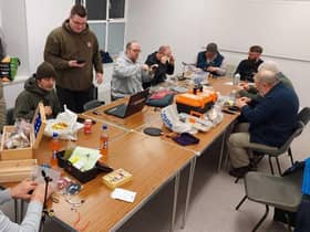 Anglers who attended the latest West Lothian fly tying event at Mid Calder. Picture by Nigel Duncan