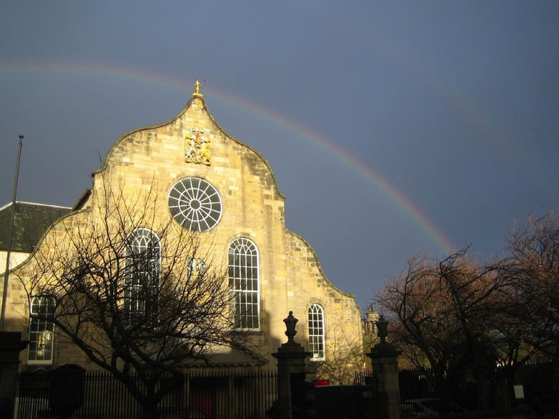 Also known as the Kirk of the Canongate, it can be found in Edinburgh’s Old Town. Undiscovered Scotland tells us: “On the north side of the road lies Canongate Kirk, the church that serves, amongst others, the residents of the Palace of Holyroodhouse when they are at home.”