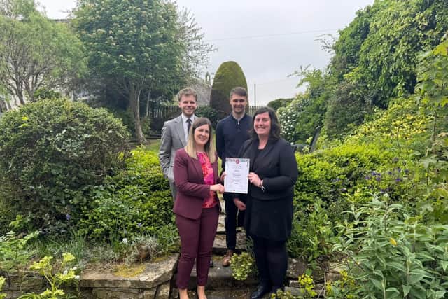 Rollos Law's Wills team - back row Jack Wilson, Trainee Solicitor and Ben Farnworth, Trainee Solicitor, front Donna Imrie, Partner and Aldra Corbett, Legal Secretary