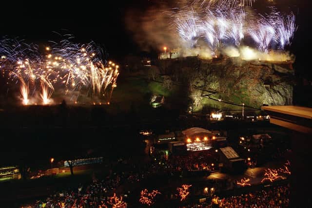 There was an electric atmosphere at Edinburgh's Hogmanay street party in 1999 (Picture: Sandy Young)
