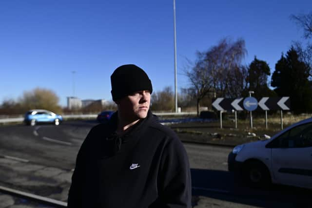 Jamie Canavan, founder of the Facebook group Potholes Make Glasgow. Picture: John Devlin