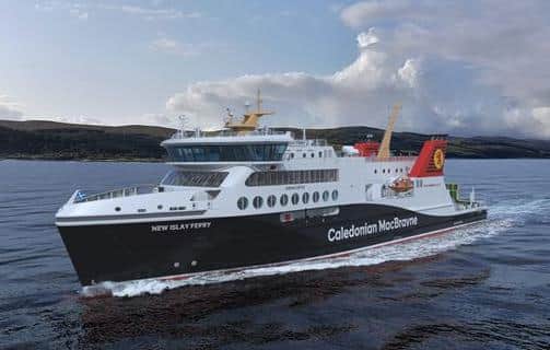 The new ferries will cut emissions by up to 30 per cent. Picture: Transport Scotland