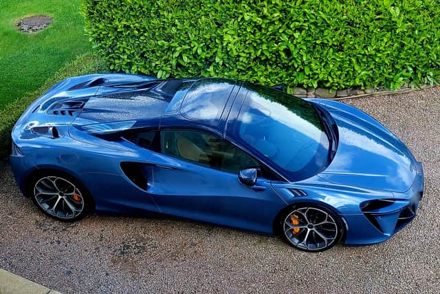 The McLaren Artura Spider looks striking from any angle. Picture: Scott Reid