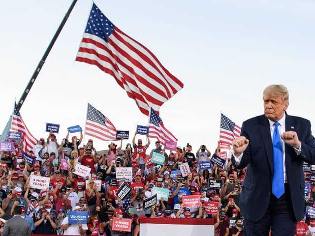 The USA became more inward-looking under Donald Trump, who still has a sizeable following (Picture: Mandel Ngan/AFP via Getty Images)