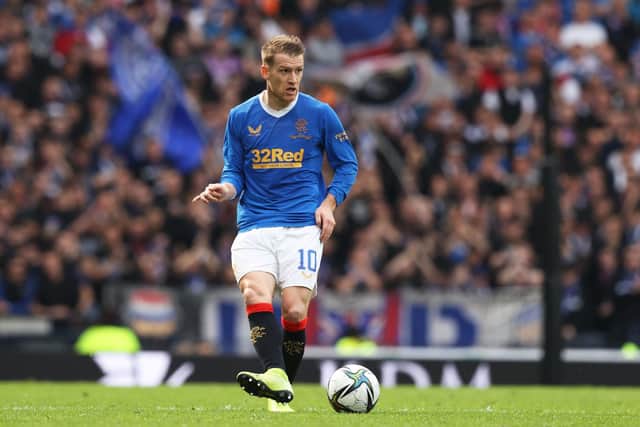 Rangers midfielder Steven Davis is out of contract at the end of the season. (Photo by Craig Williamson / SNS Group)